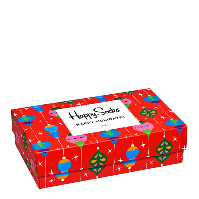 Happy Socks Singing Retro Holiday Gift Box - BrandAlley