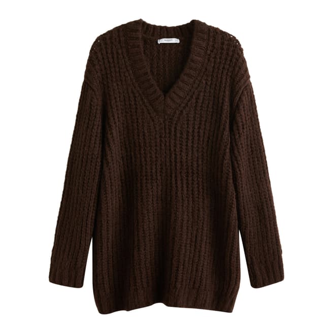 Brown Chunky-Knit Sweater - BrandAlley