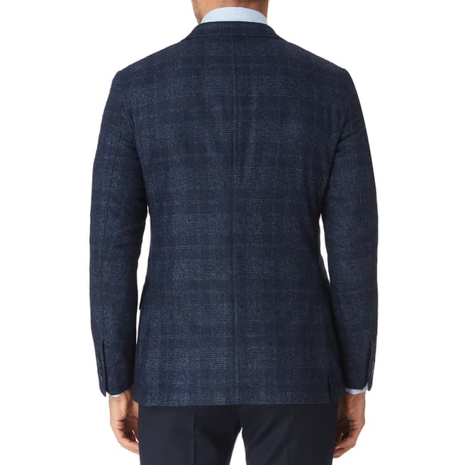 Navy Check Boucle Suit Jacket - BrandAlley