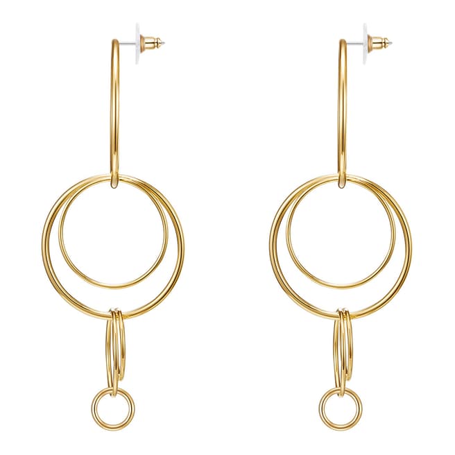 Gold Drop Earrings - BrandAlley