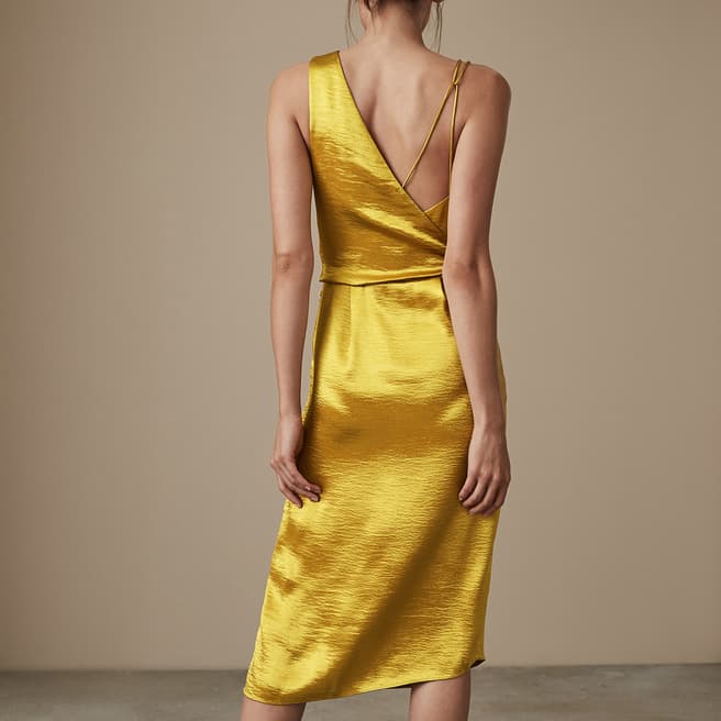 Gold Positano Strappy Dress - BrandAlley