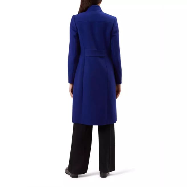 Blue Wool Blend Athena Coat - BrandAlley