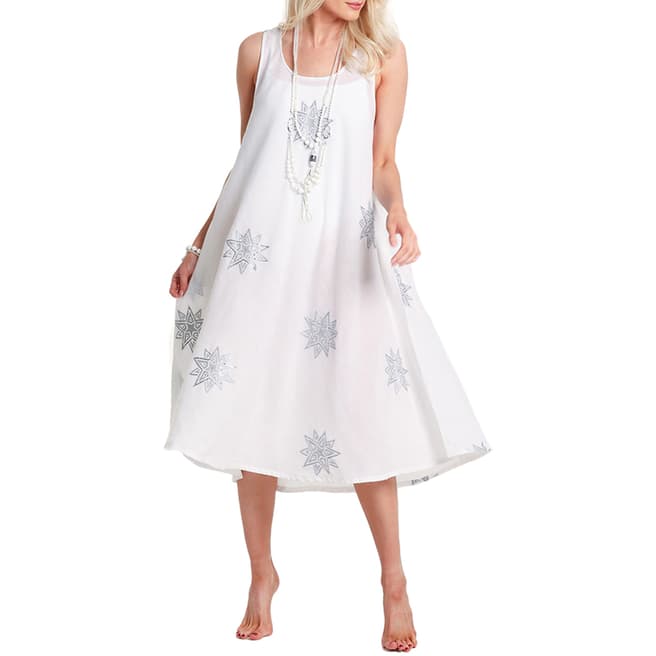 White/Silver Lottie Dress - BrandAlley