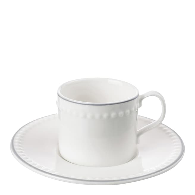 Set of 4 Signature Espresso Cups & Saucers, 50ml - BrandAlley