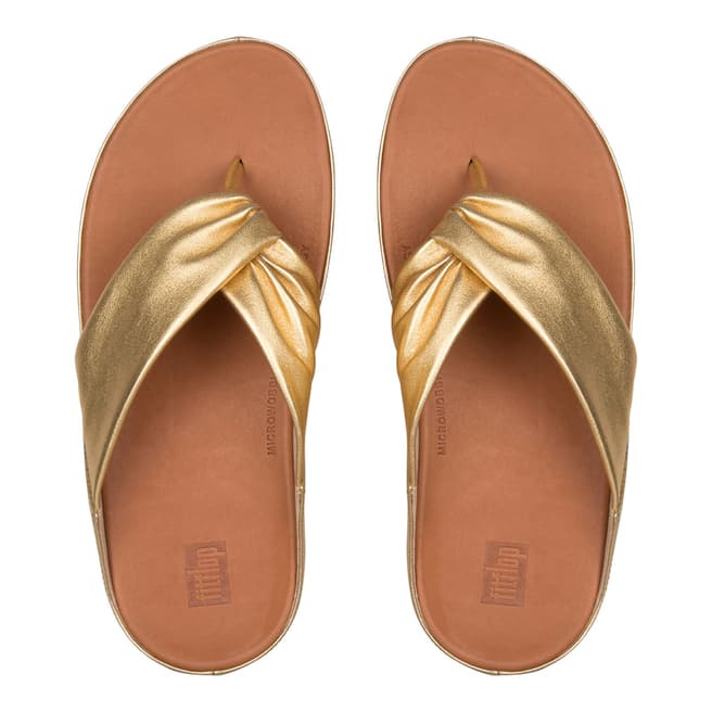 Artisan Gold Twiss Toe Thong Sandals - BrandAlley