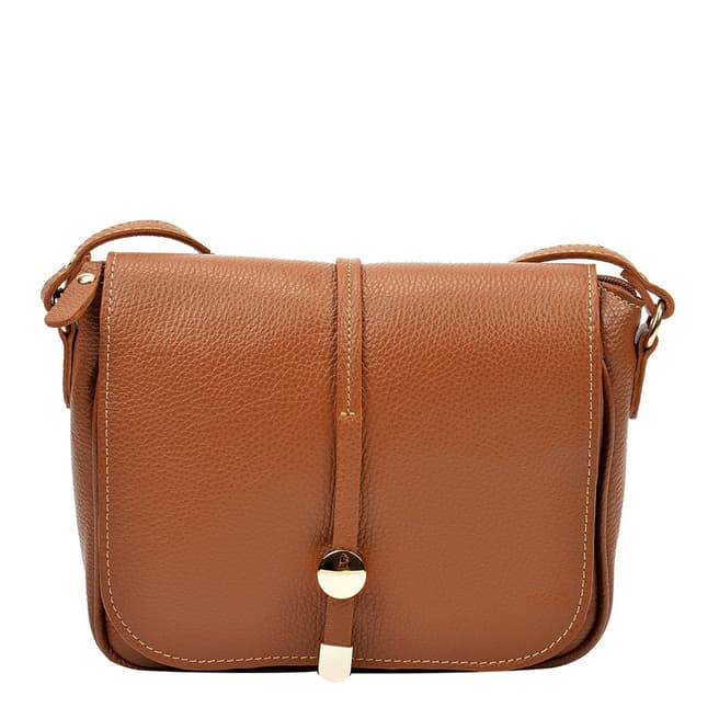 Brown Leather Shoulder Bag - BrandAlley