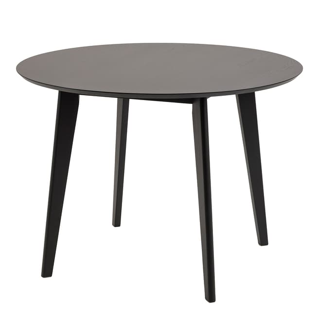 Roxby Dining Table Black Stained Oak - BrandAlley