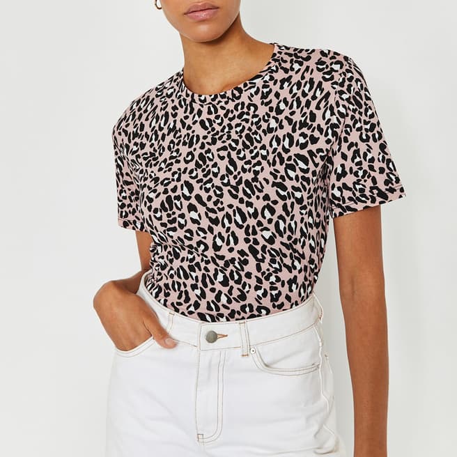 Pink Pattern Leopard Print T-Shirt - BrandAlley