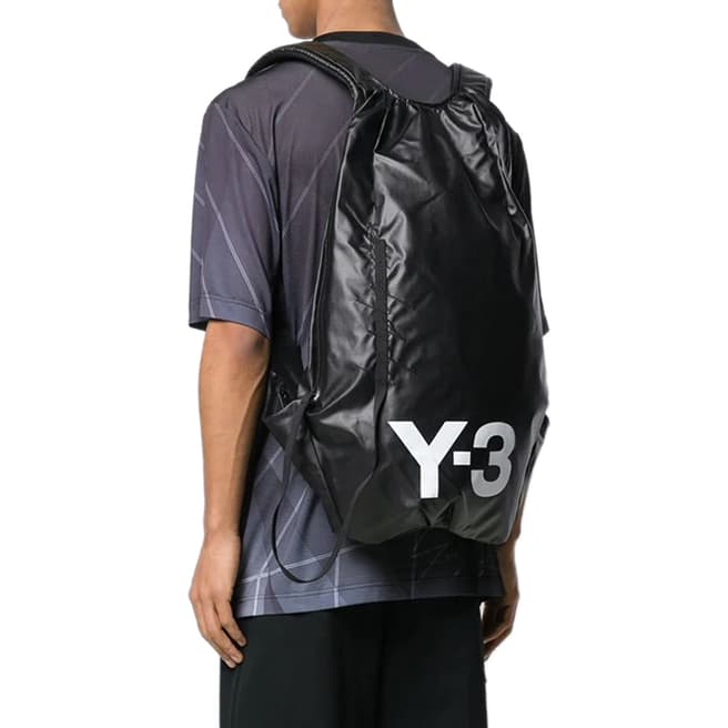 Black Y-3 Logo Backpack - BrandAlley