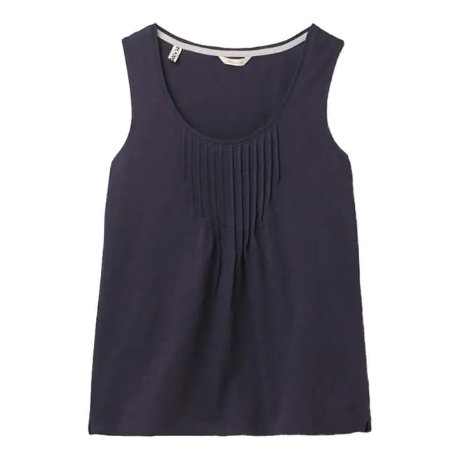 Navy Hannah Fairtrade Jersey Sleeveless Tee - BrandAlley