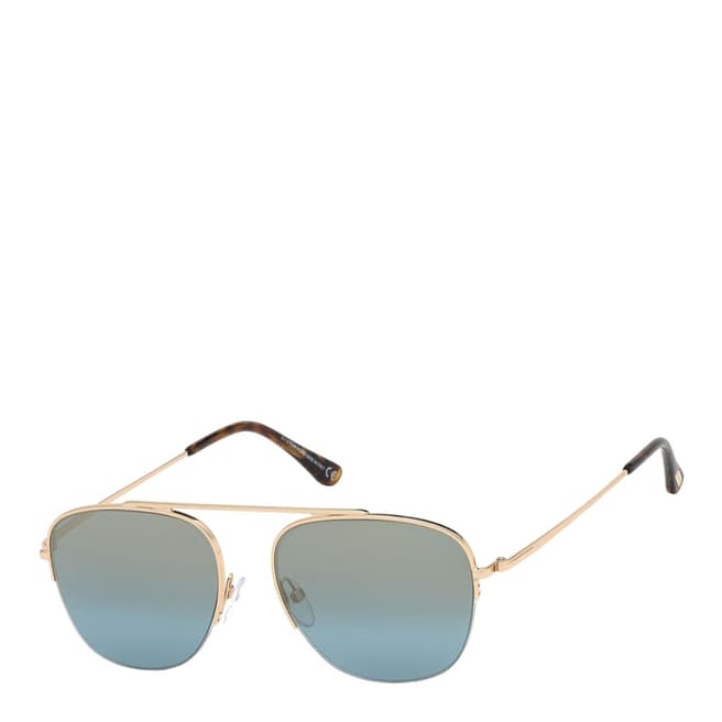 Men's Gold/Blue Tom Ford Sunglasses 56mm - BrandAlley