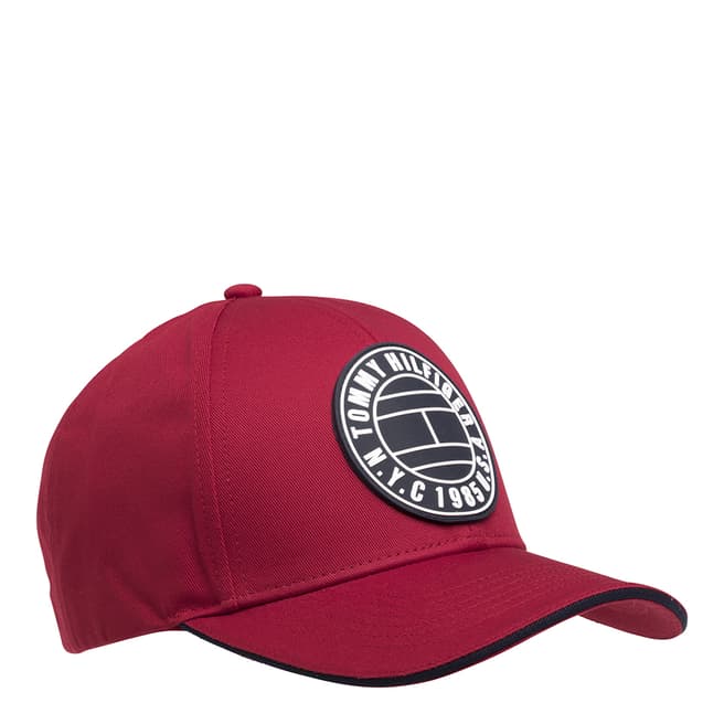 Haute Red ROUND PATCH CAP - BrandAlley