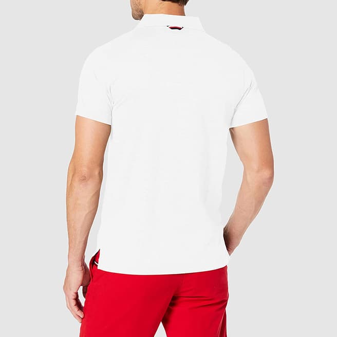 White Tipped Slim Polo Shirt - BrandAlley