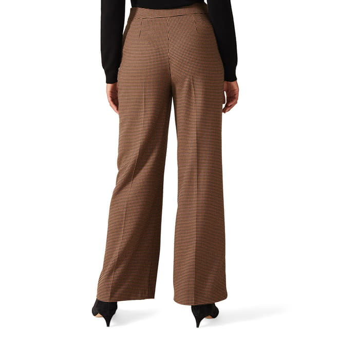 Camel Vye Dogtooth Stretch Trousers - BrandAlley