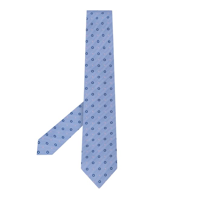 Blue Neat And Dot Tie - BrandAlley