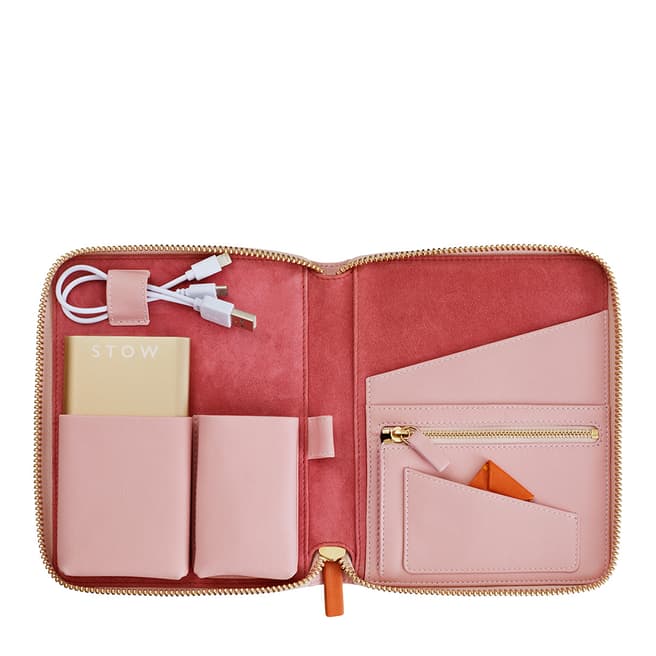 Dusky Pink And Desert Rose The Mini First Class Leather Tech Case Brandalley 