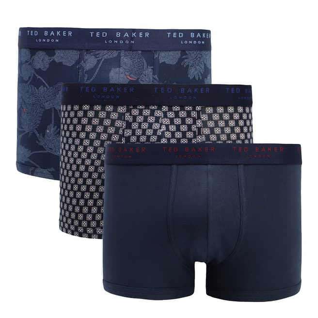 TED BAKER 3 PACK PATTERNED TRUNK XL - BrandAlley