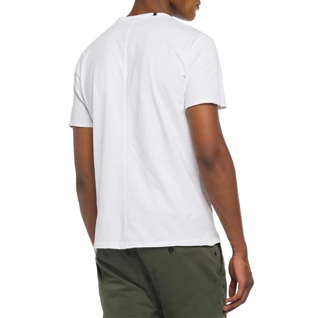 White Raw Cut Cotton T-Shirt - Clothing - Men - BrandAlley