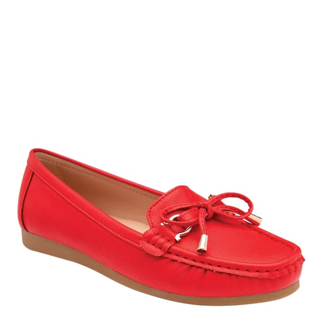 Red Bea Loafers - BrandAlley