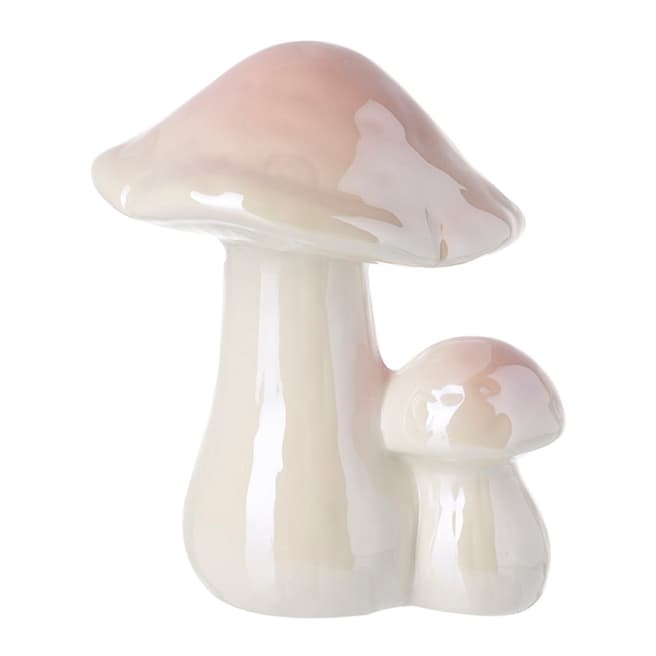 Pink Porcelain Mushroom Decoration - BrandAlley