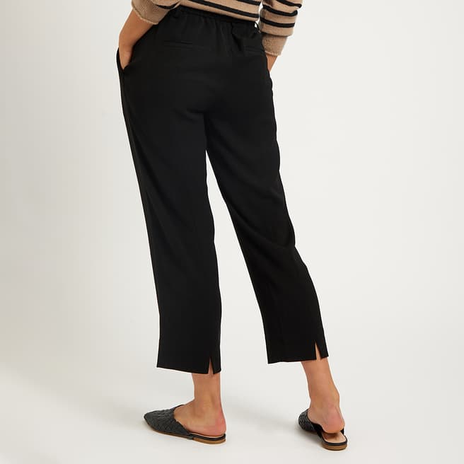 Black Pintuck Cropped Trousers - Designer Spring Heroes - Sales - Women ...