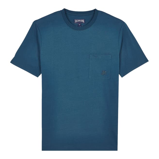 Navy Titus Cotton T-Shirt - BrandAlley