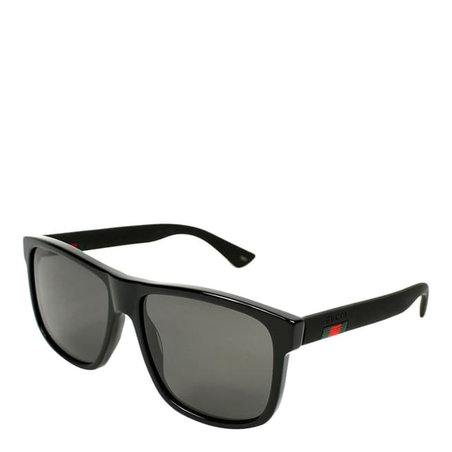 Men's Black/Grey Gucci Sunglasses 58mm - BrandAlley