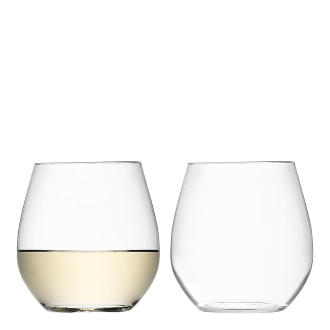 Wine Stemless White Wine Glass Set Of 4 370ml Brandalley