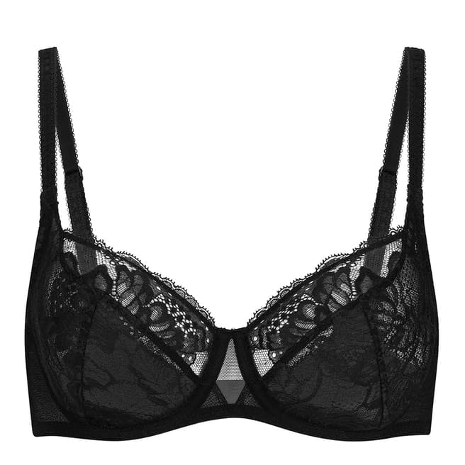 Black Promesse Full Cup Support Bra - BrandAlley