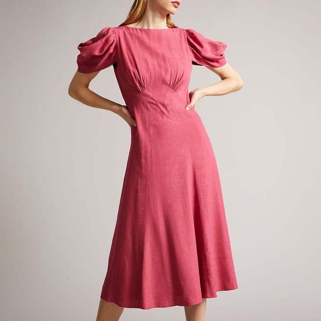 Pink Tulipip Panelled Midi Tea Dress Brandalley 
