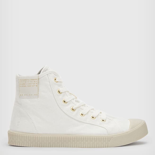 White Demmy High Top Trainers - BrandAlley