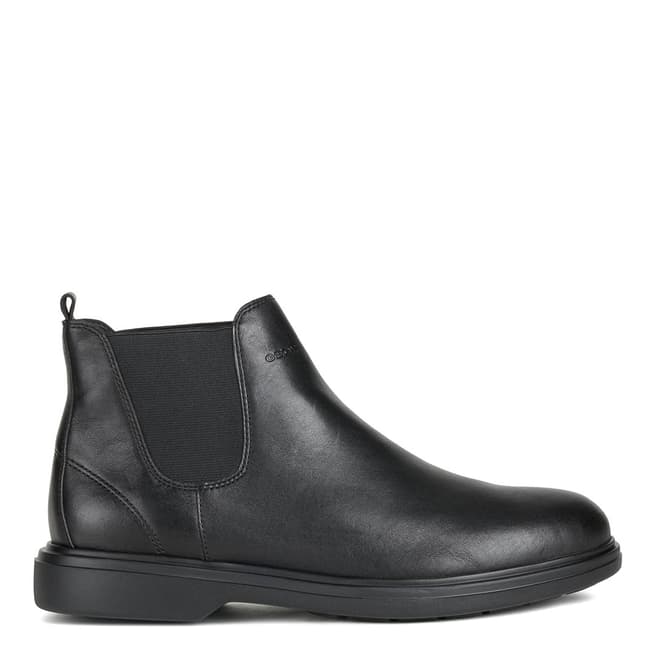 Black Ottavio Leather Ankle Boots - BrandAlley