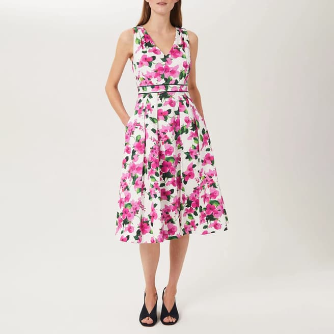 Pink Olivia Floral Cotton Dress - BrandAlley