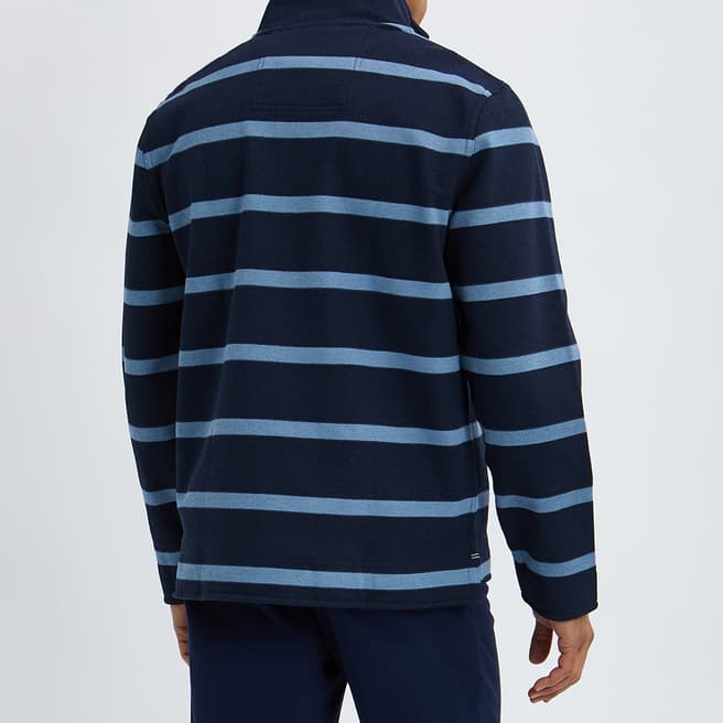 Navy Stripe Pique Sweatshirt - BrandAlley