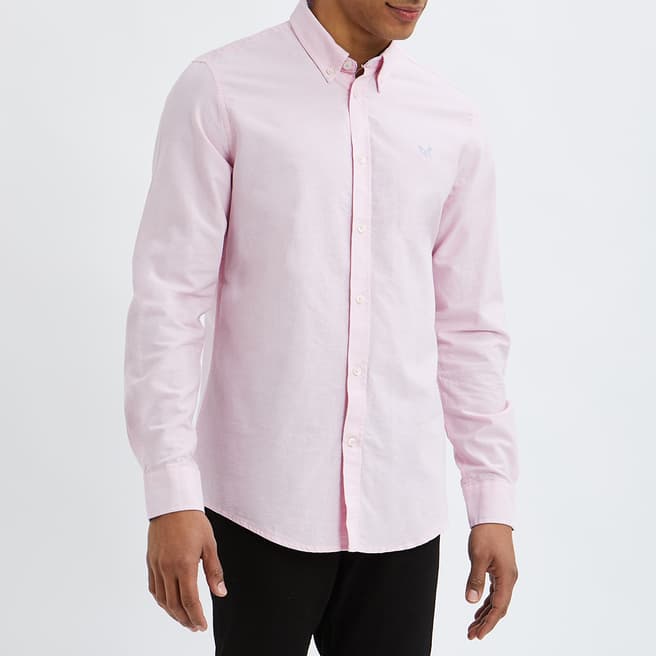Pink Oxford Slim Fit Shirt - Clothing - Men - BrandAlley
