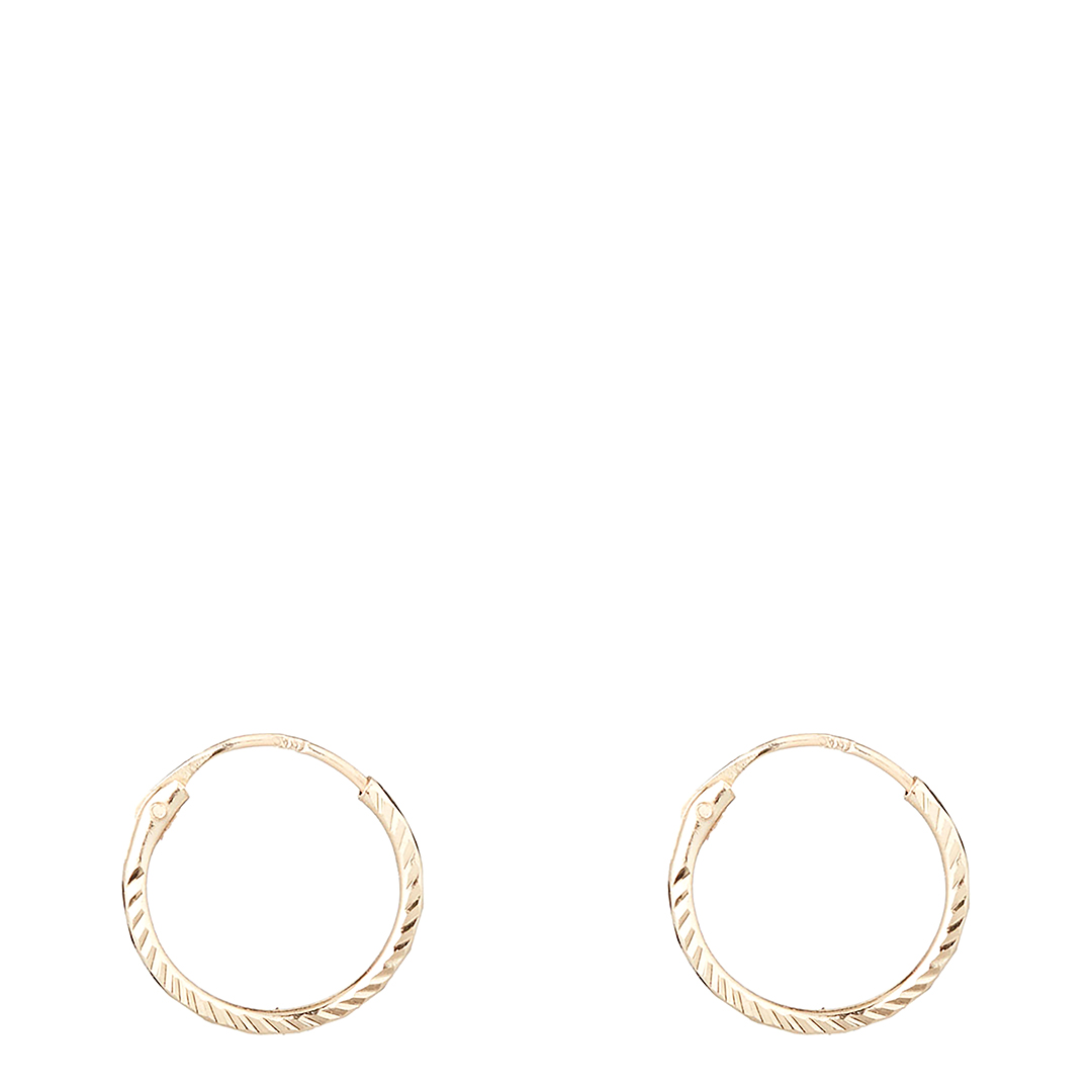 Yellow Gold Twisted Earring