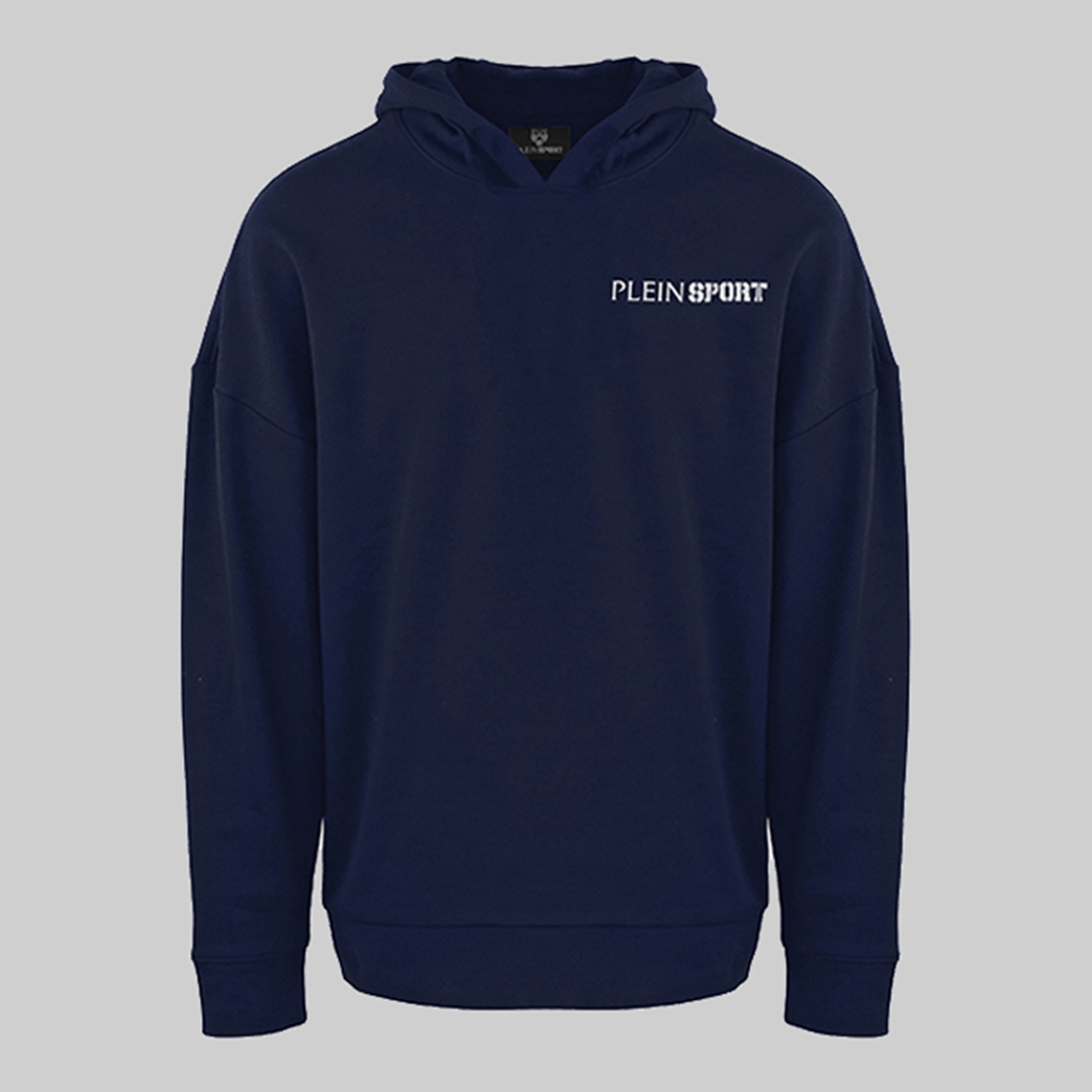 Navy Logo Graphic Sport Hoodie