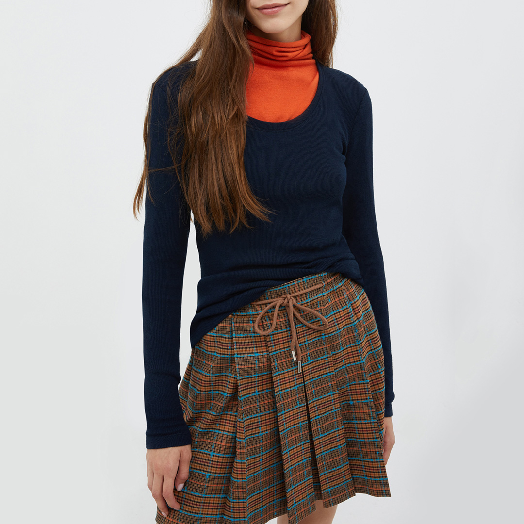 Navy Cremona Knitted Top