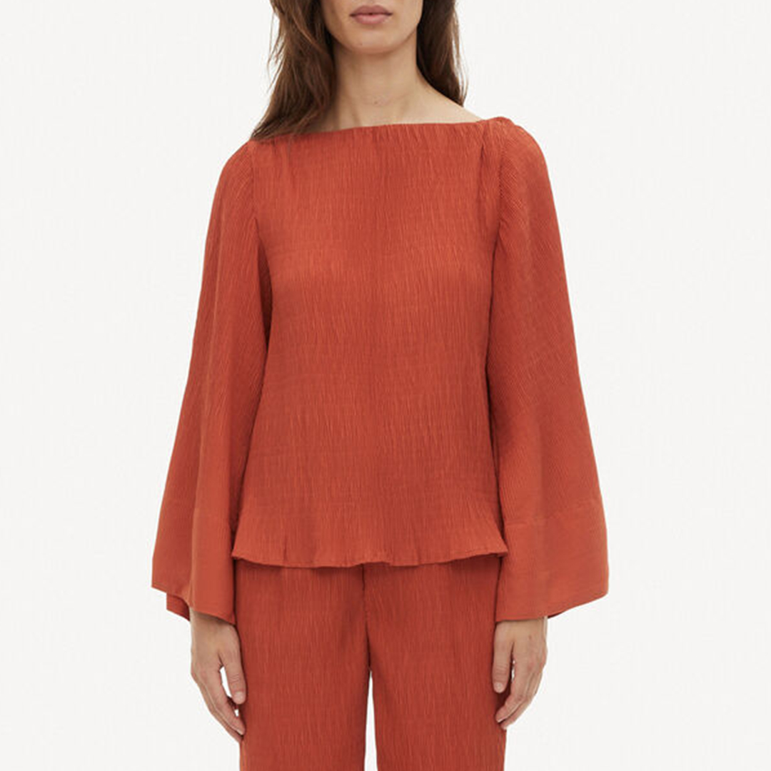 Burnt Orange Gerontia Blouse