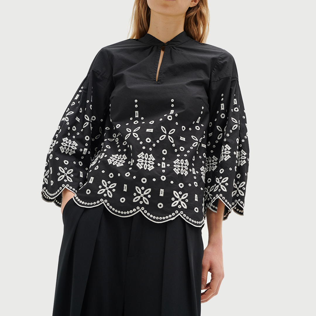 Blouse En Coton Dorika Noir