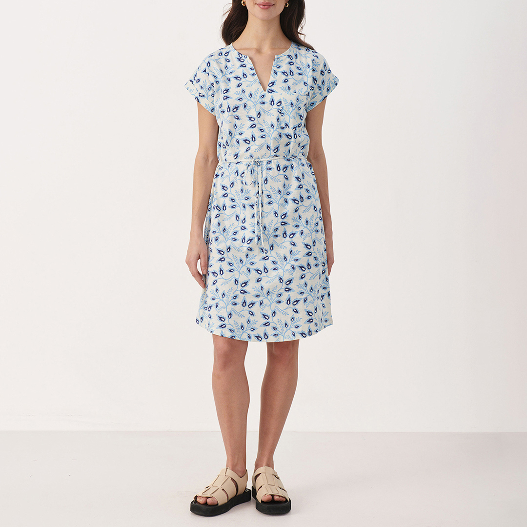 Blue Ilima Cotton Dress