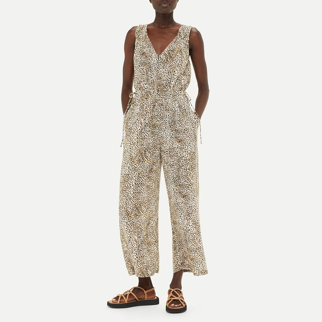 Brown Ink Spot Jumpsuit