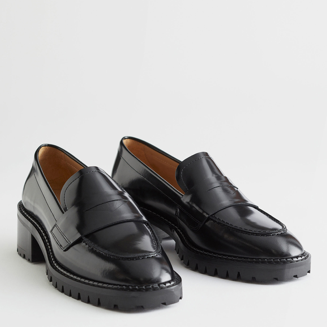 Black Jaja Leather Loafers