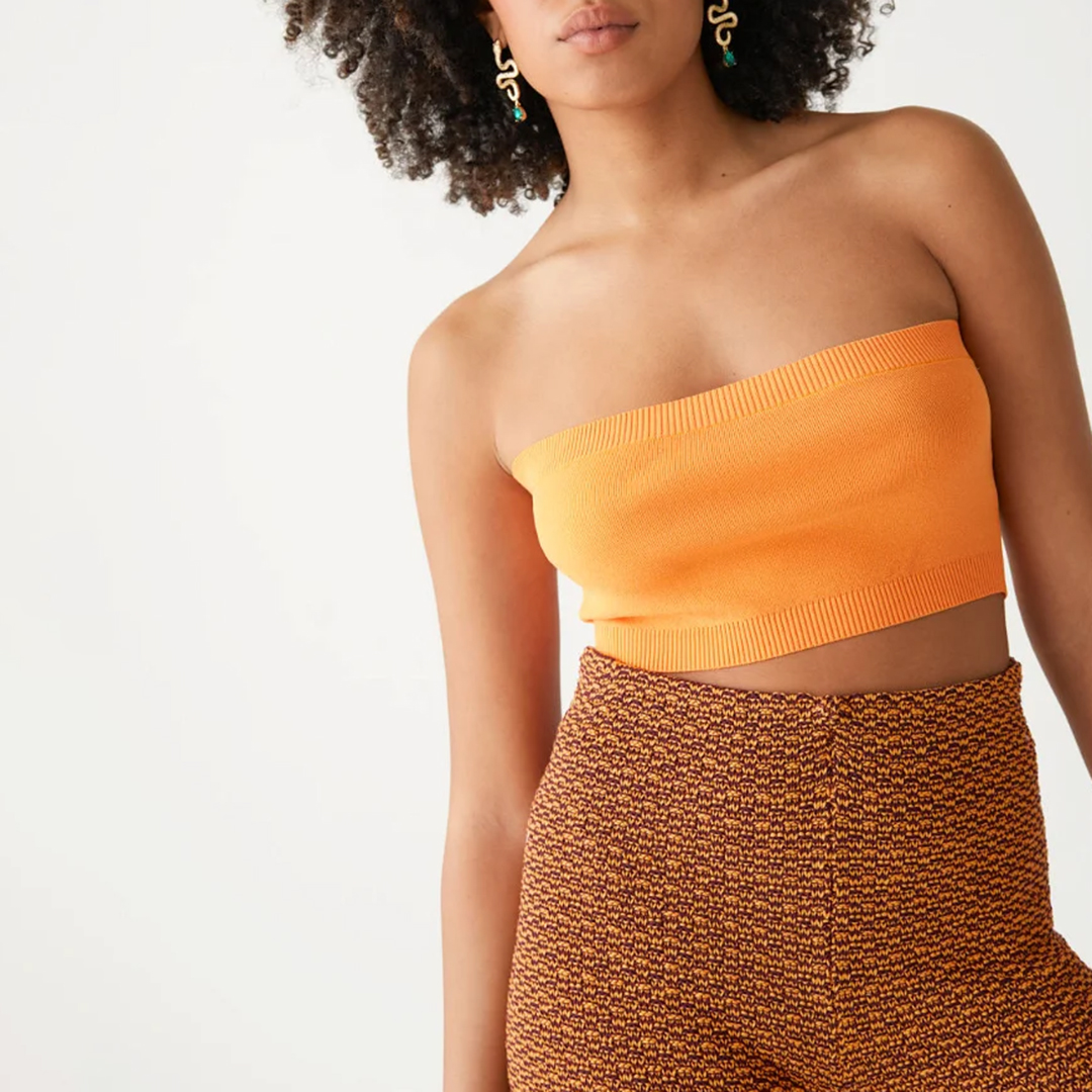 Orange Georgia Tube Top