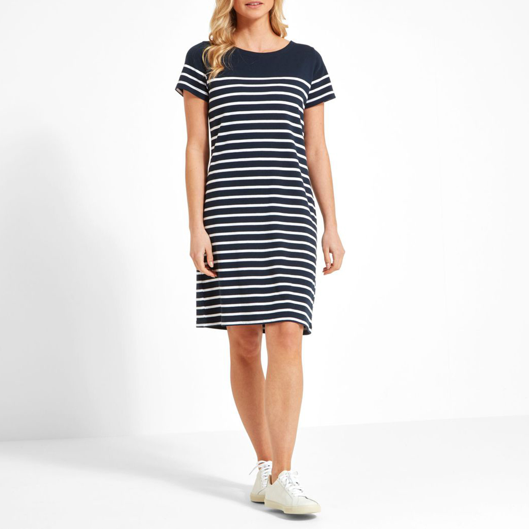 Navy Cotton Beauport Dress