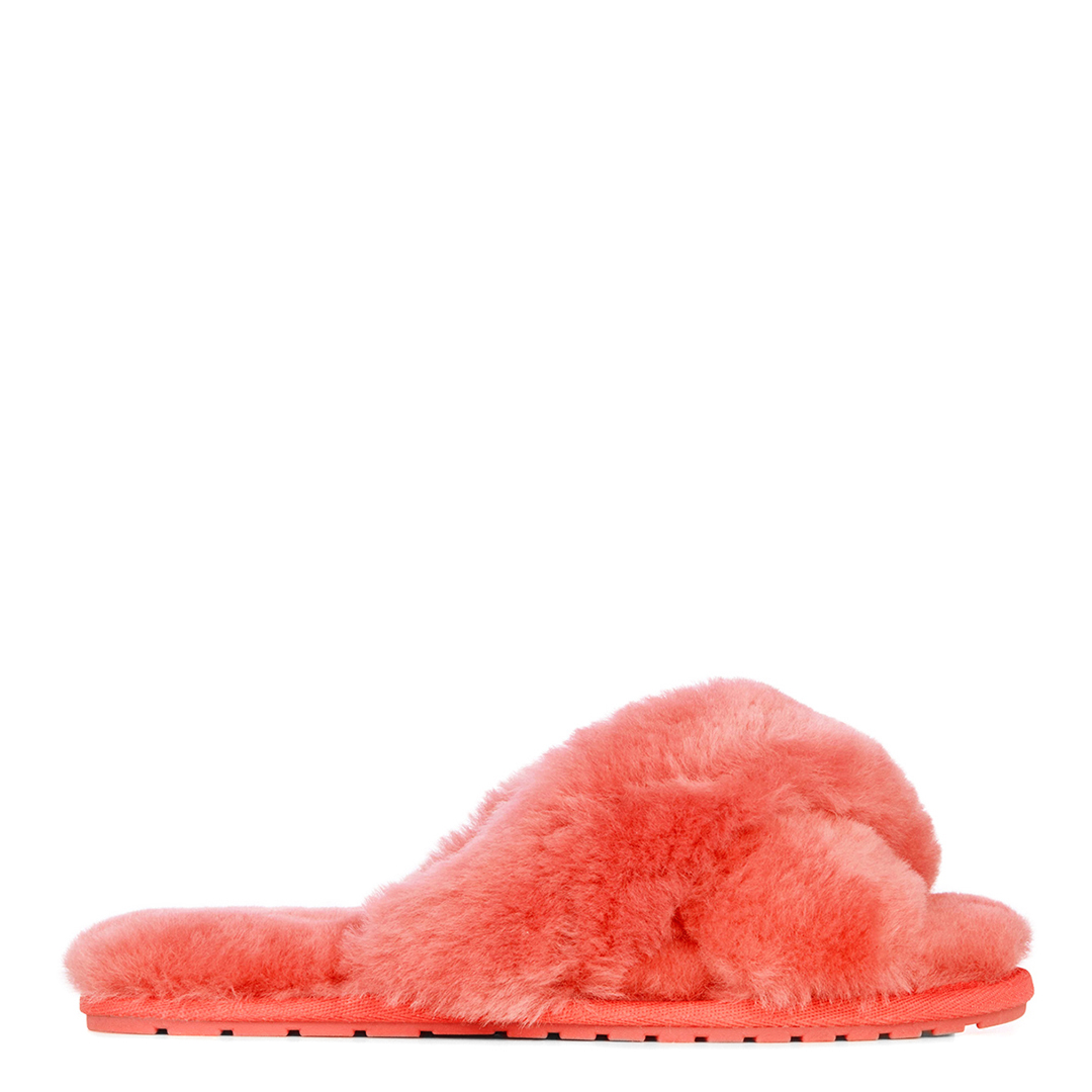 Red Mayberry Sheepskin Slippers