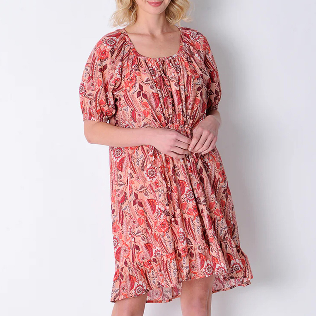 Pink Rosevear Cotton Dress