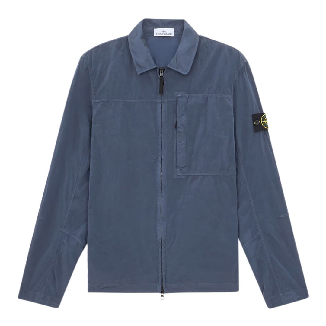 Blue Two Way Zip Overshirt