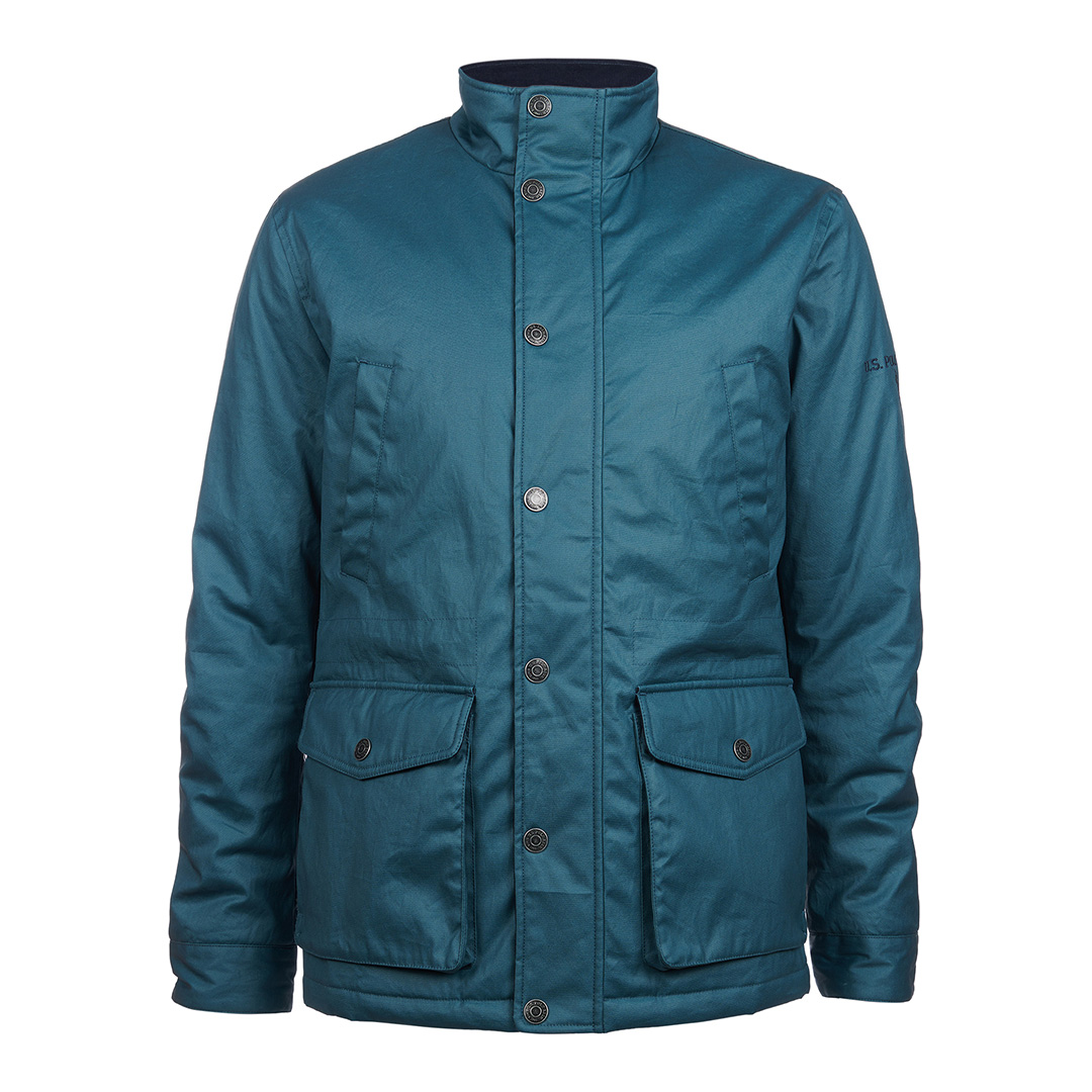 Petrol Blue Field Jacket