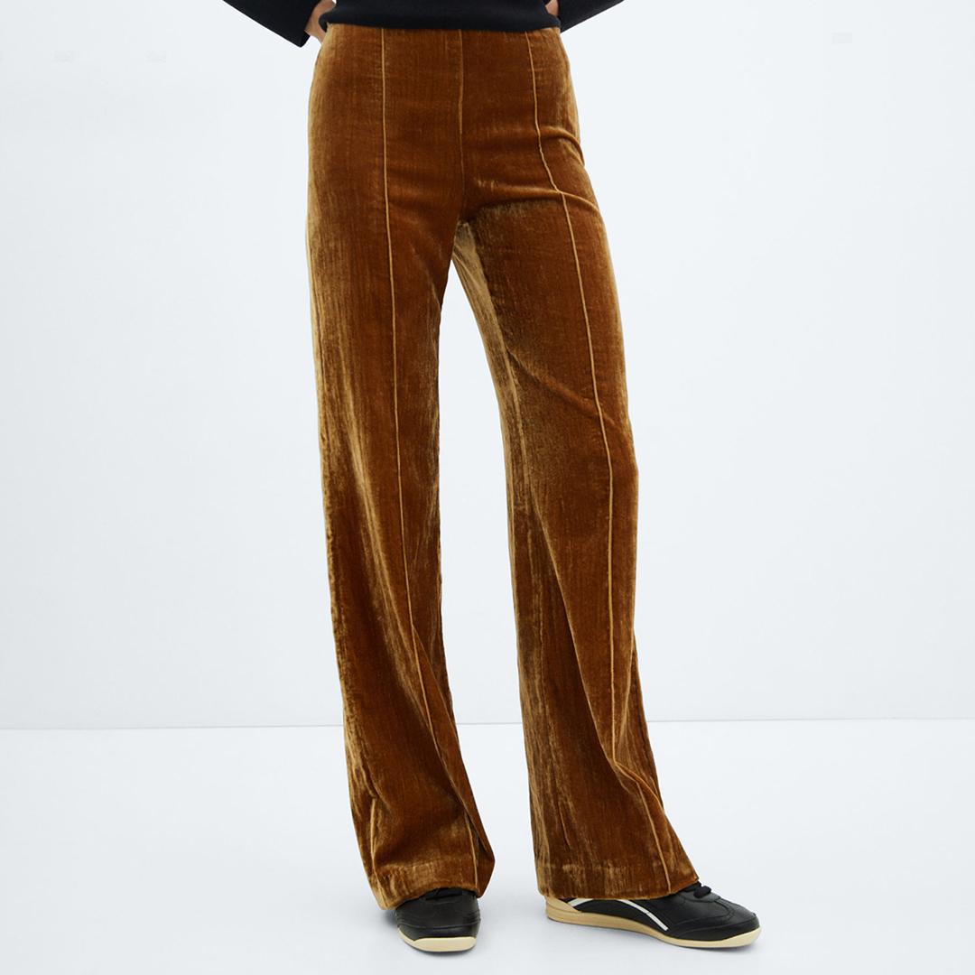 Ochre Velvet Trousers